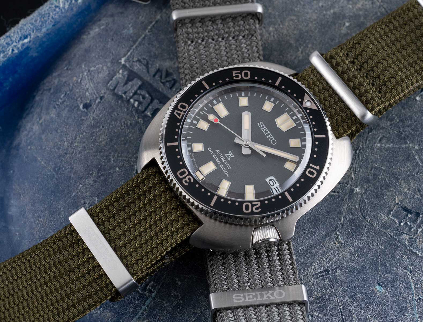 Seiko Prospex Apocalypse Diver's Conrete Grey Dial Men's Seichu Straps Watch SPB237J1