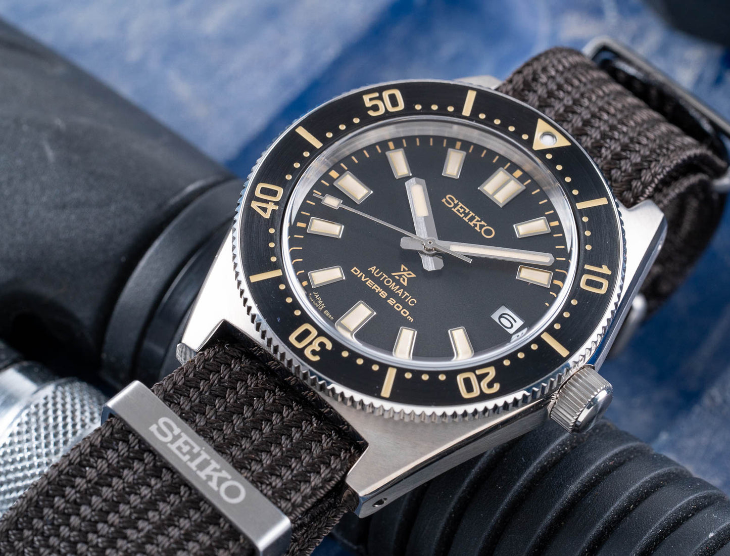 Seiko Japan Made 62MAS Prospex Diver's Brown Dial Men's Seichu Straps Watch SPB239J1