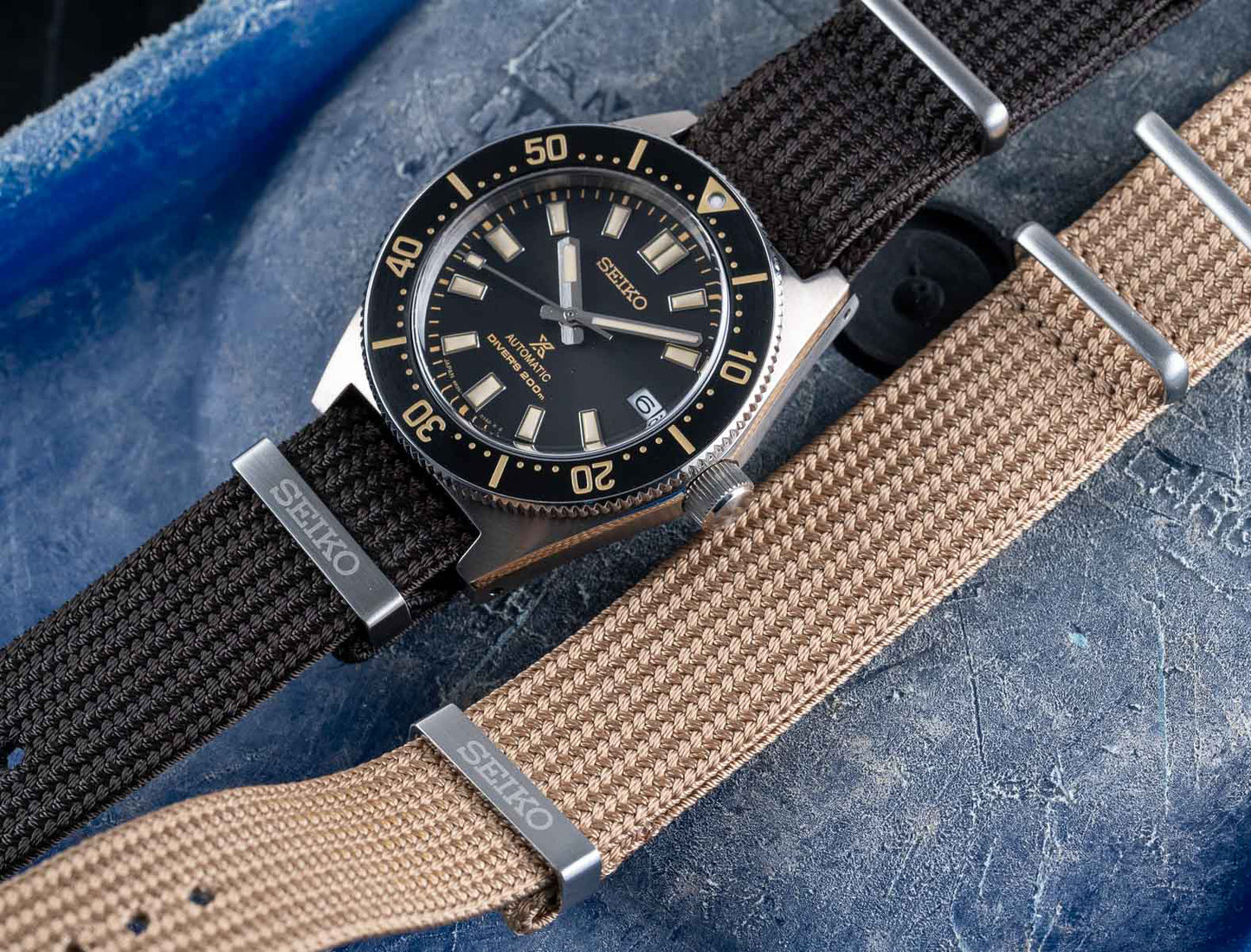 Seiko Japan Made 62MAS Prospex Diver's Brown Dial Men's Seichu Straps Watch SPB239J1