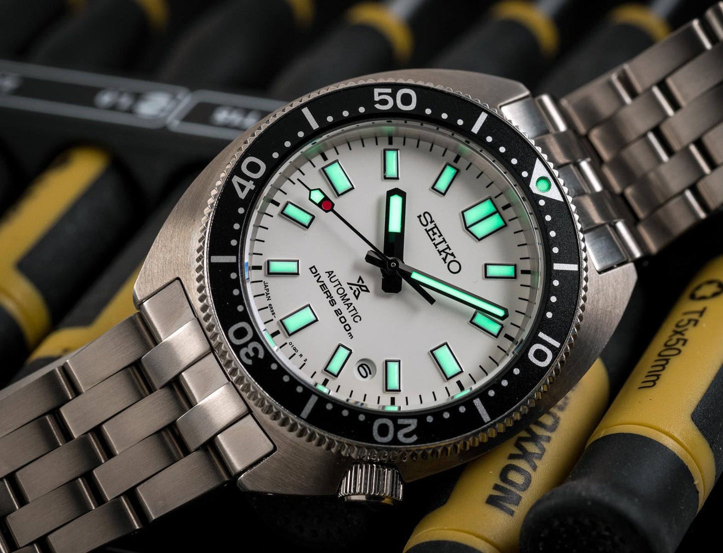 Seiko Prospex 1968 Heritage Slim Turtle Reinterpretation White 200M Stainless Steel Watch SPB313J1