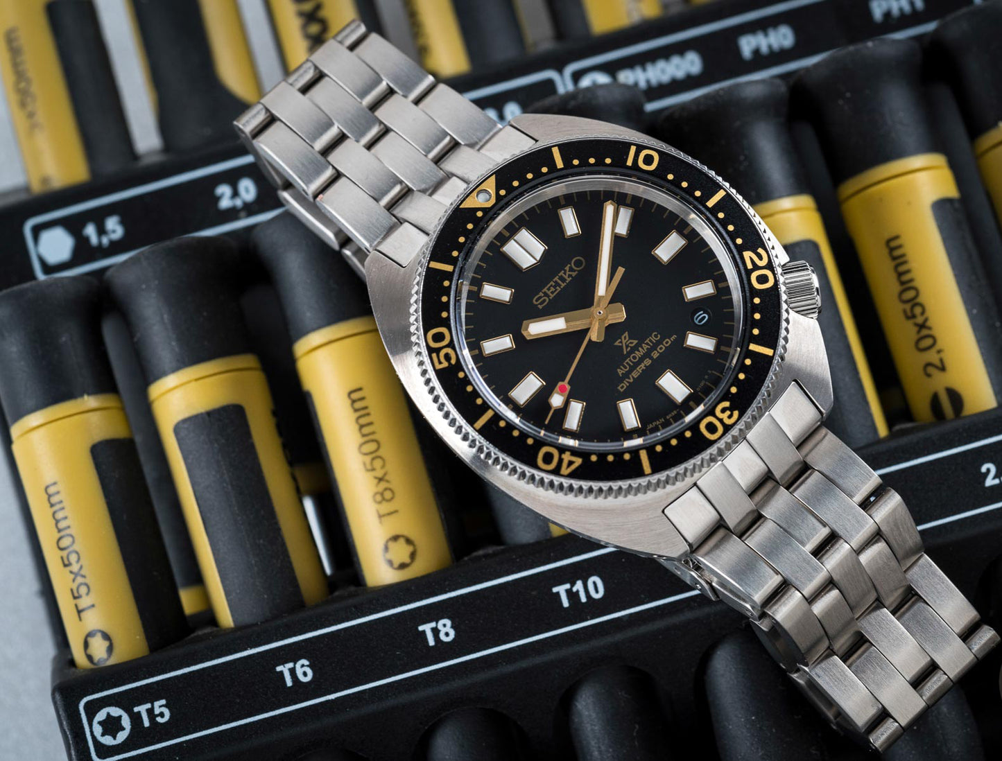 Seiko Prospex 1968 Heritage Slim Turtle Reinterpretation Black 200M Stainless Steel Watch SPB315J1