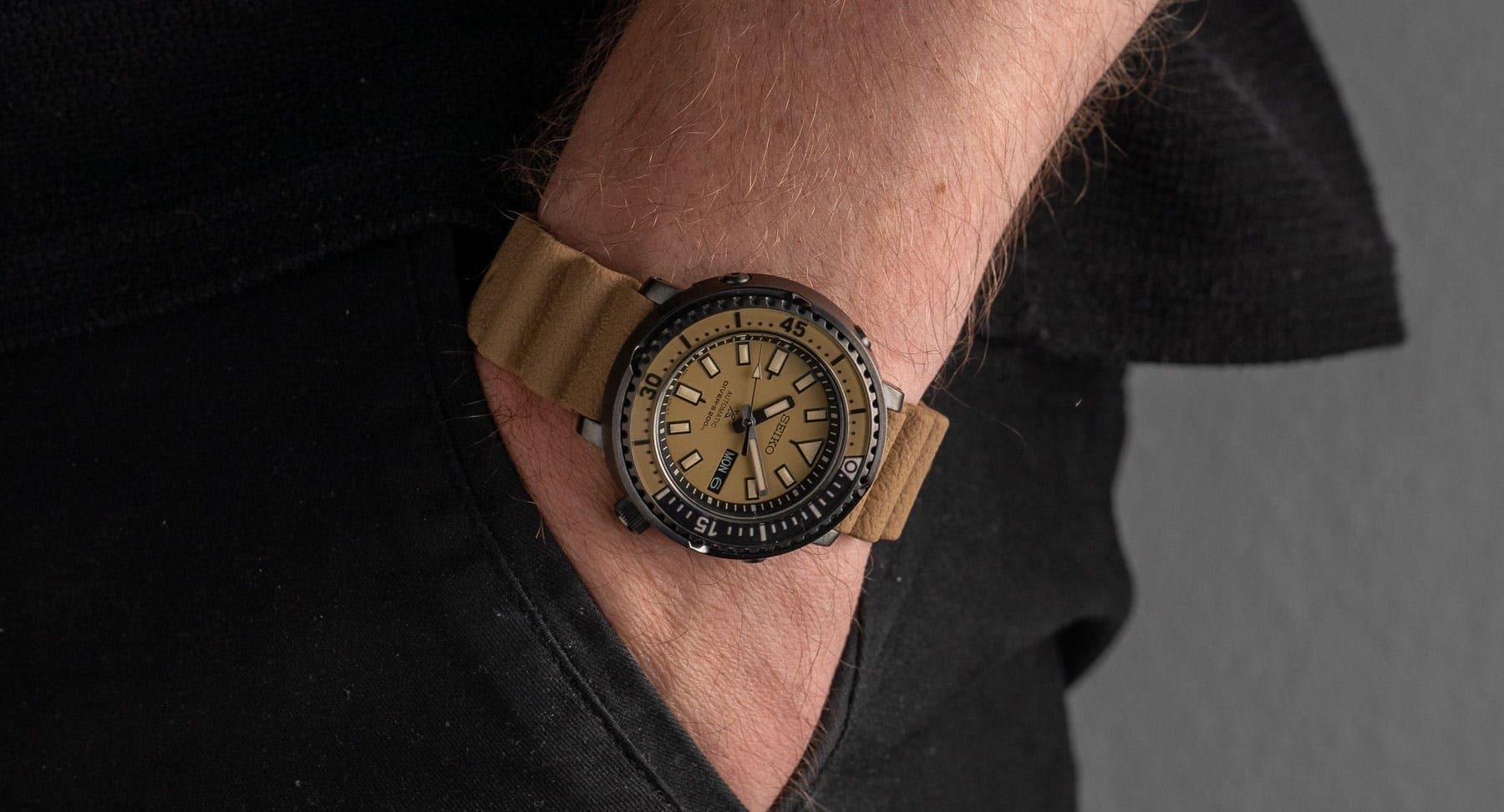 Seiko Prospex Men's Urban Safari "Desert Beige" Baby Tuna Watch SRPE29K1 - Diligence1International