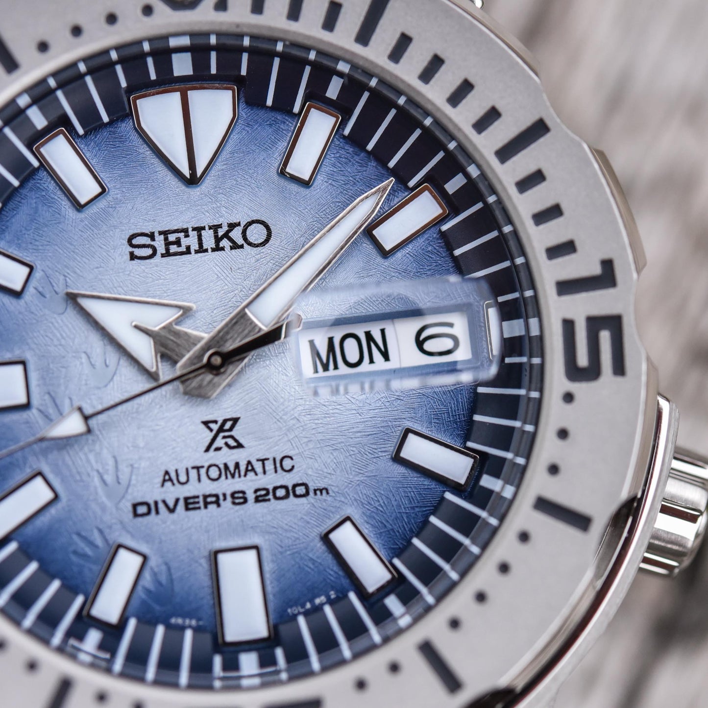 Seiko SE Antartica Monster Gen 4 Diver's 200M Men's Stainless Steel Watch SRPG57K1