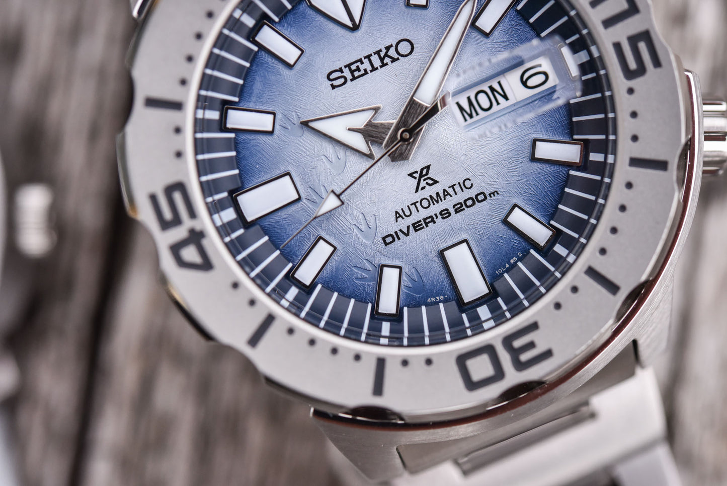 Seiko SE Antartica Monster Gen 4 Diver's 200M Men's Stainless Steel Watch SRPG57K1