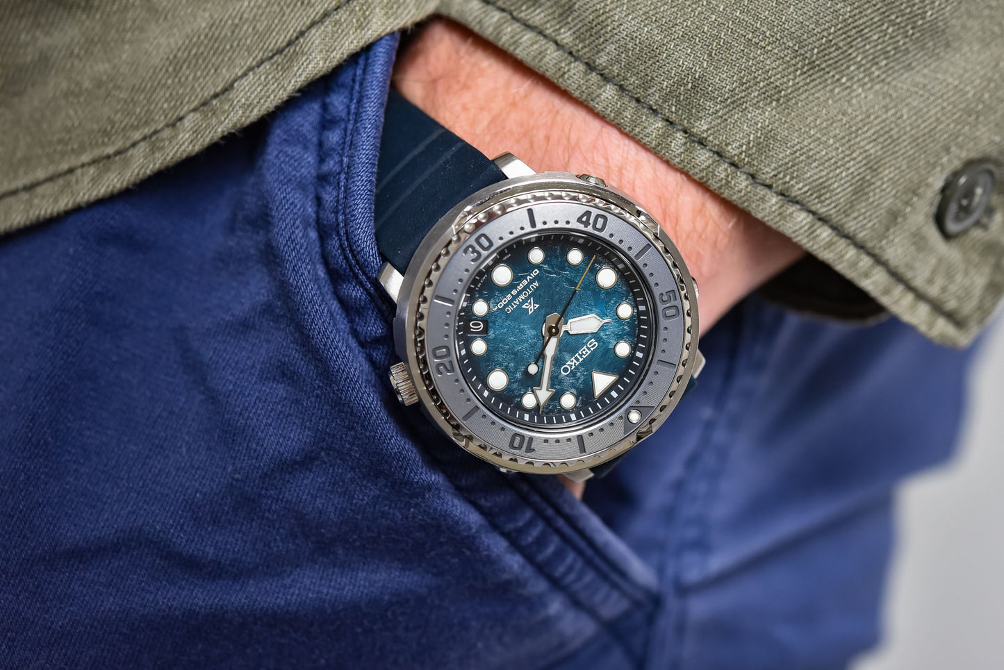 Seiko Prospex SE Deep Blue Penguin Baby Tuna Men's Watch SRPH77K1