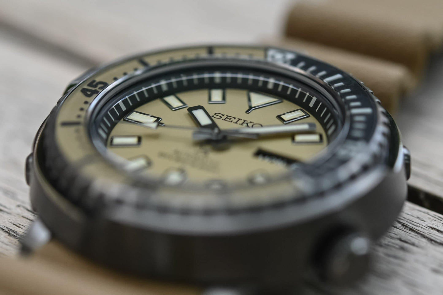Seiko Prospex Men's Urban Safari "Desert Beige" Baby Tuna Watch SRPE29K1 - Diligence1International