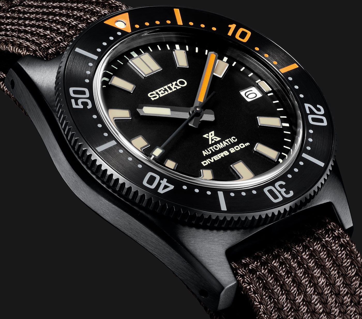 Seiko Japan Made 62MAS Prospex Diver's Black Series Limited Edition Men's Seichu Strap Watch SPB253J1