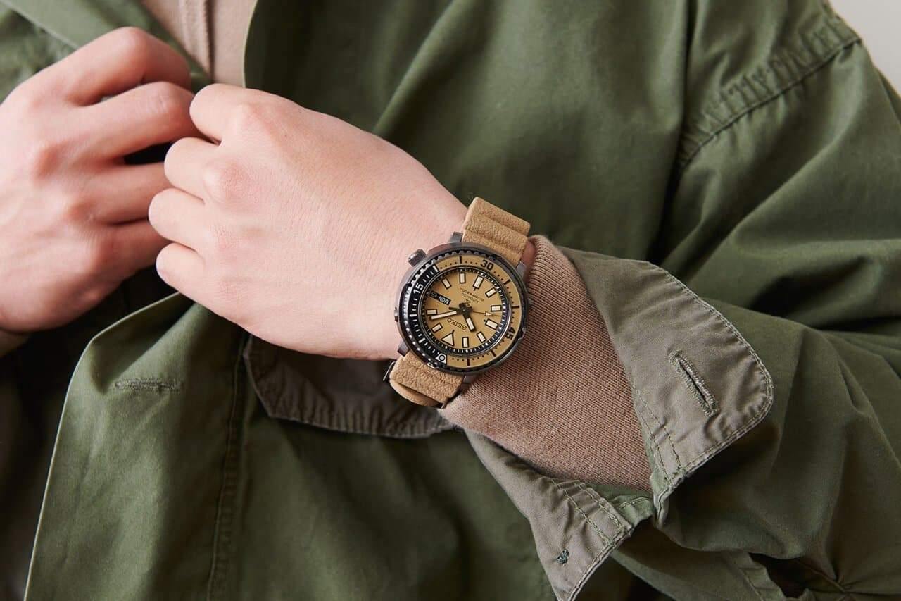 Seiko Prospex Men's Urban Safari "Desert Beige" Baby Tuna Watch SRPE29K1 - Diligence1International