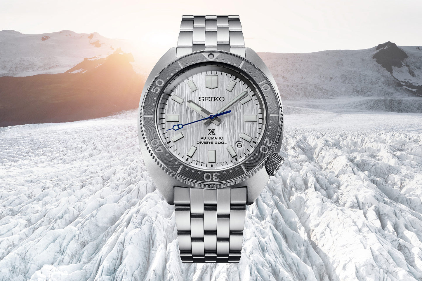 Seiko Prospex 1968 STO LE Heritage Slim Turtle Glacier 200M Stainless Steel Watch SPB333J1