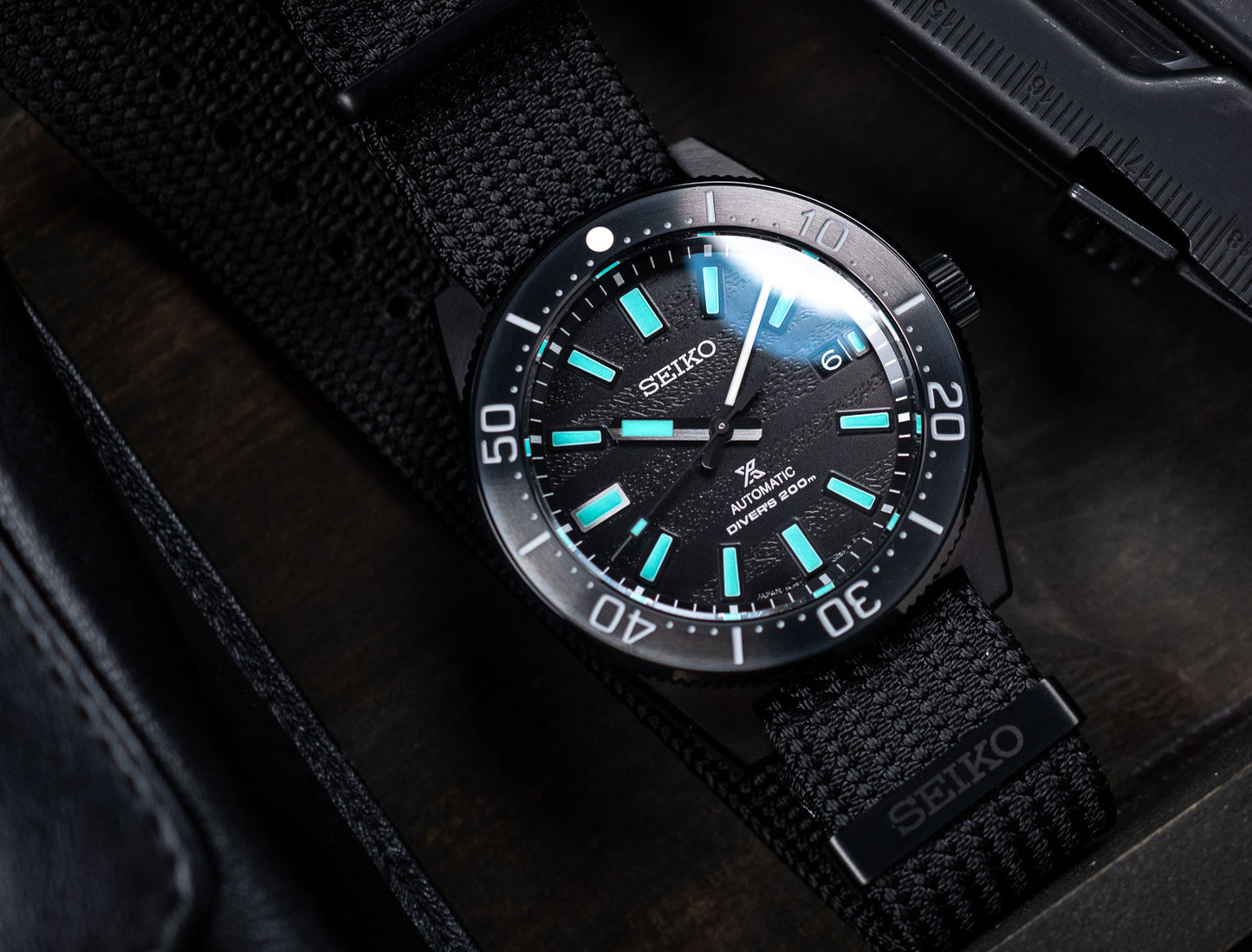 Seiko Prospex Diver's 62MAS Marinemaster Black Series Night LE Men's Seichu Strap Watch SLA067J1