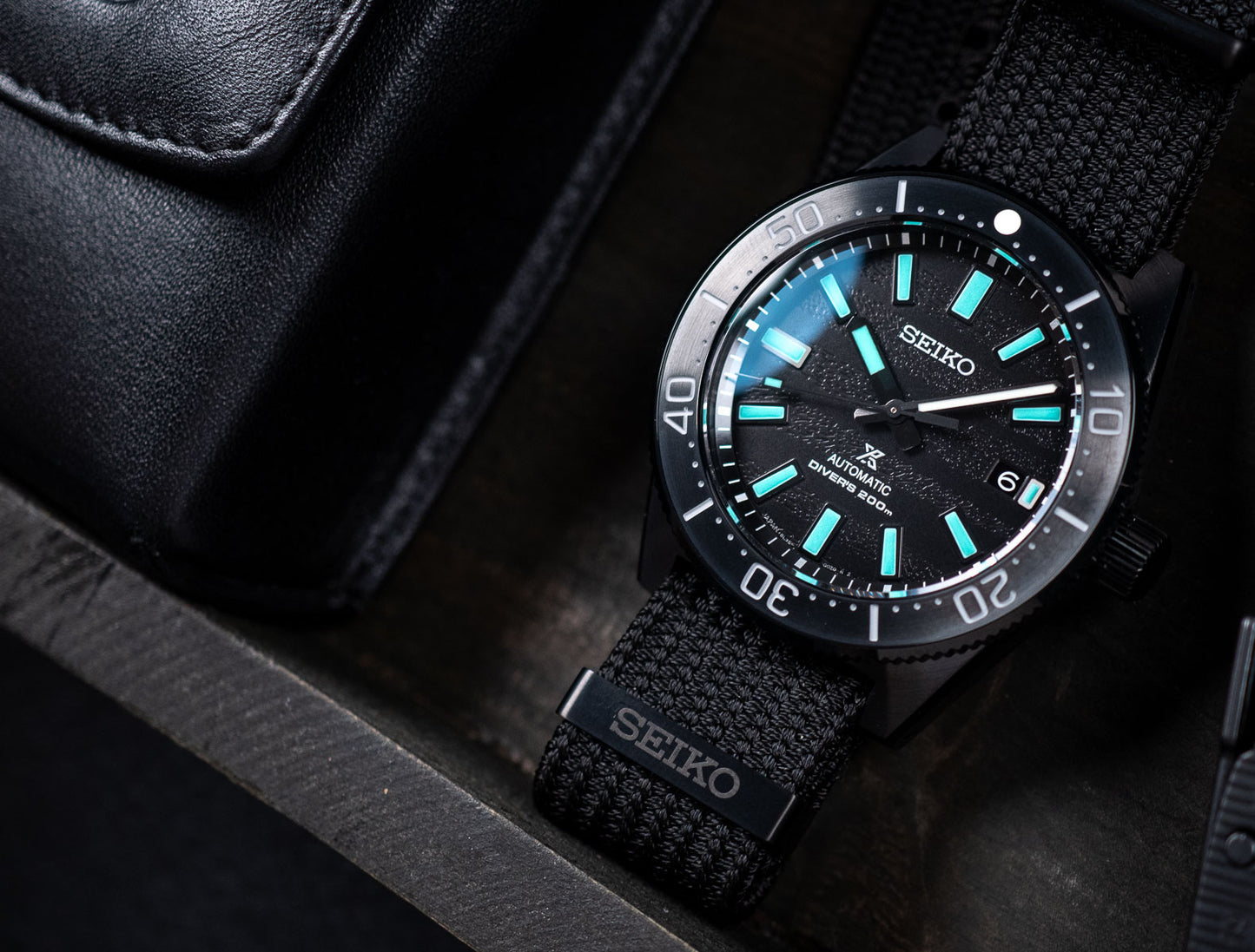 Seiko Prospex Diver's 62MAS Marinemaster Black Series Night LE Men's Seichu Strap Watch SLA067J1
