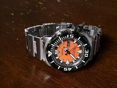 Seiko Monster Orange Fang 2nd Gen Diver's Men's Stainless Steel Watch SRP315K2 - Diligence1International