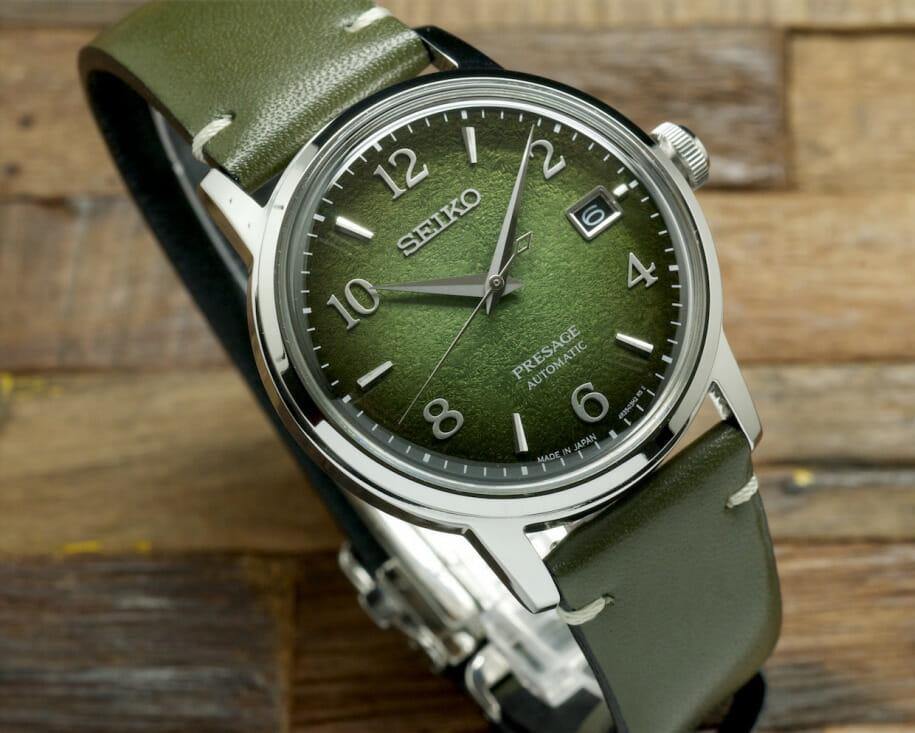 Seiko Presage LE Cocktail Time Raku Macha Men's Leather Strap Watch SRPF41J1 - Diligence1International