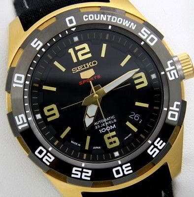 Seiko 5 Sports JAPAN Made 100M Automatic Watch Black Dial Nylon Strap SRPB86J1 - Diligence1International