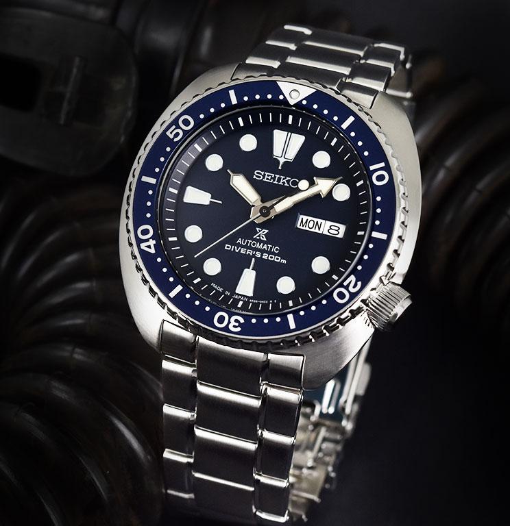 Seiko JAPAN Made Blue Turtle Prospex Diver's Men's Stainless Steel Strap Watch SRP773J1 - Diligence1International