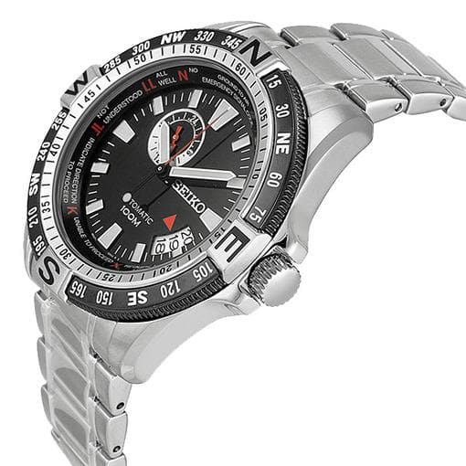 Seiko Superior 100M Men's Black Dial Stainless Steel Strap Watch SSA095K1 - Diligence1International