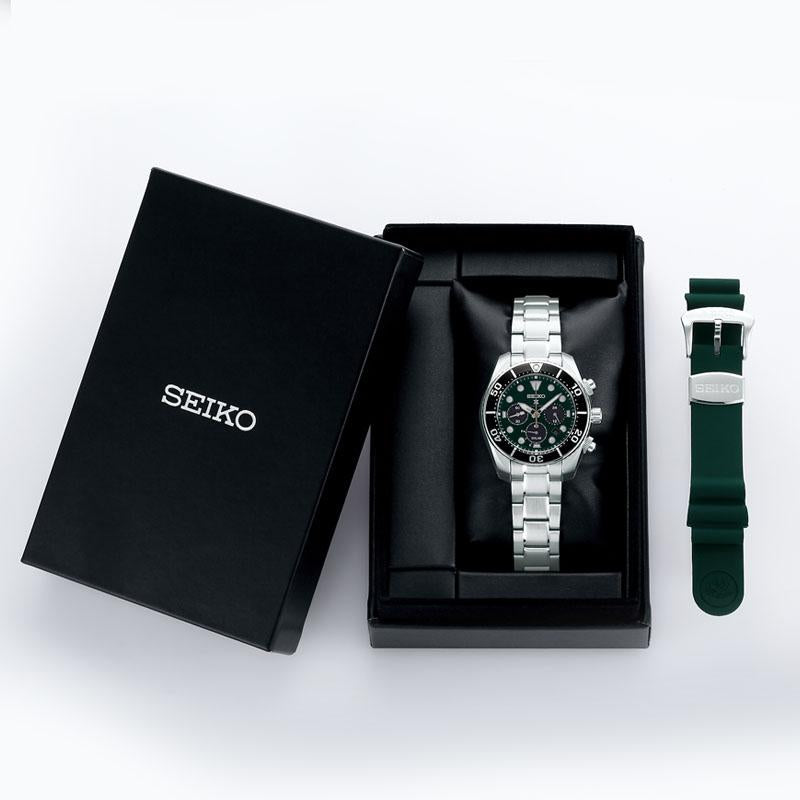 Seiko Prospex 140th Anniv LE Island Green Sumo Solar Chronograph Men's Watch SSC807J1 - Diligence1International