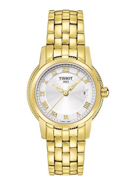 Tissot Swiss Made T-Classic Ballade III Gold Plated Ladies' Watch T0312103303300 - Diligence1International