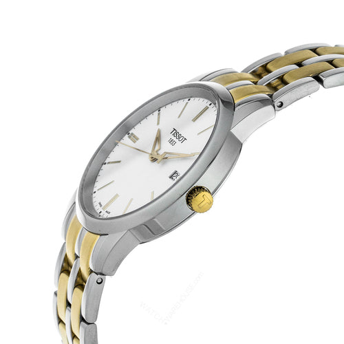 Tissot Swiss Made T-Classic Dream 2 Tone Gold Plated Men's Watch T0334102201101
