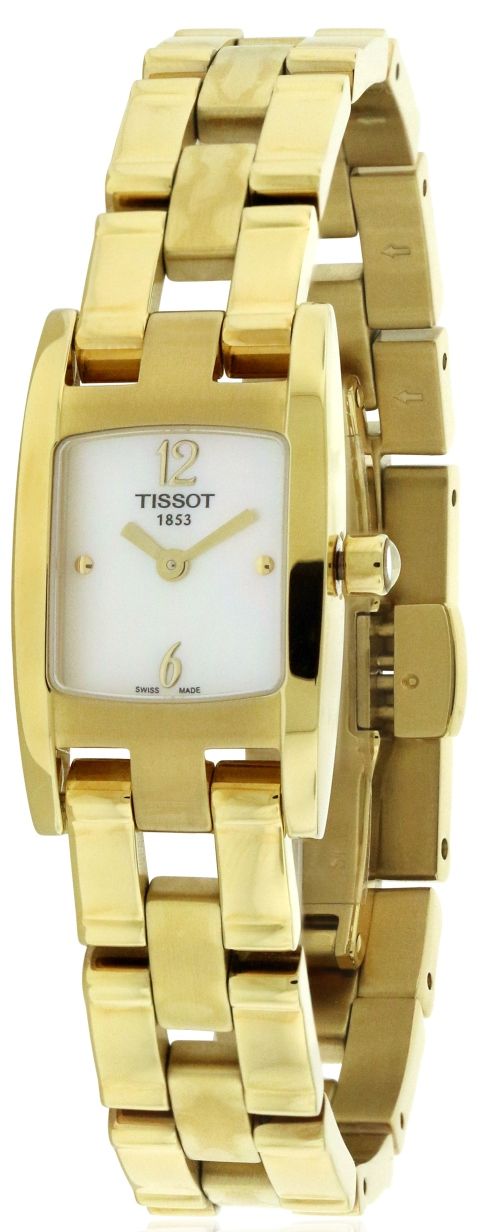 Tissot Swiss Made T-Lady T3 Ladies' MOP Gold Plated Watch T0421093311700 - Diligence1International