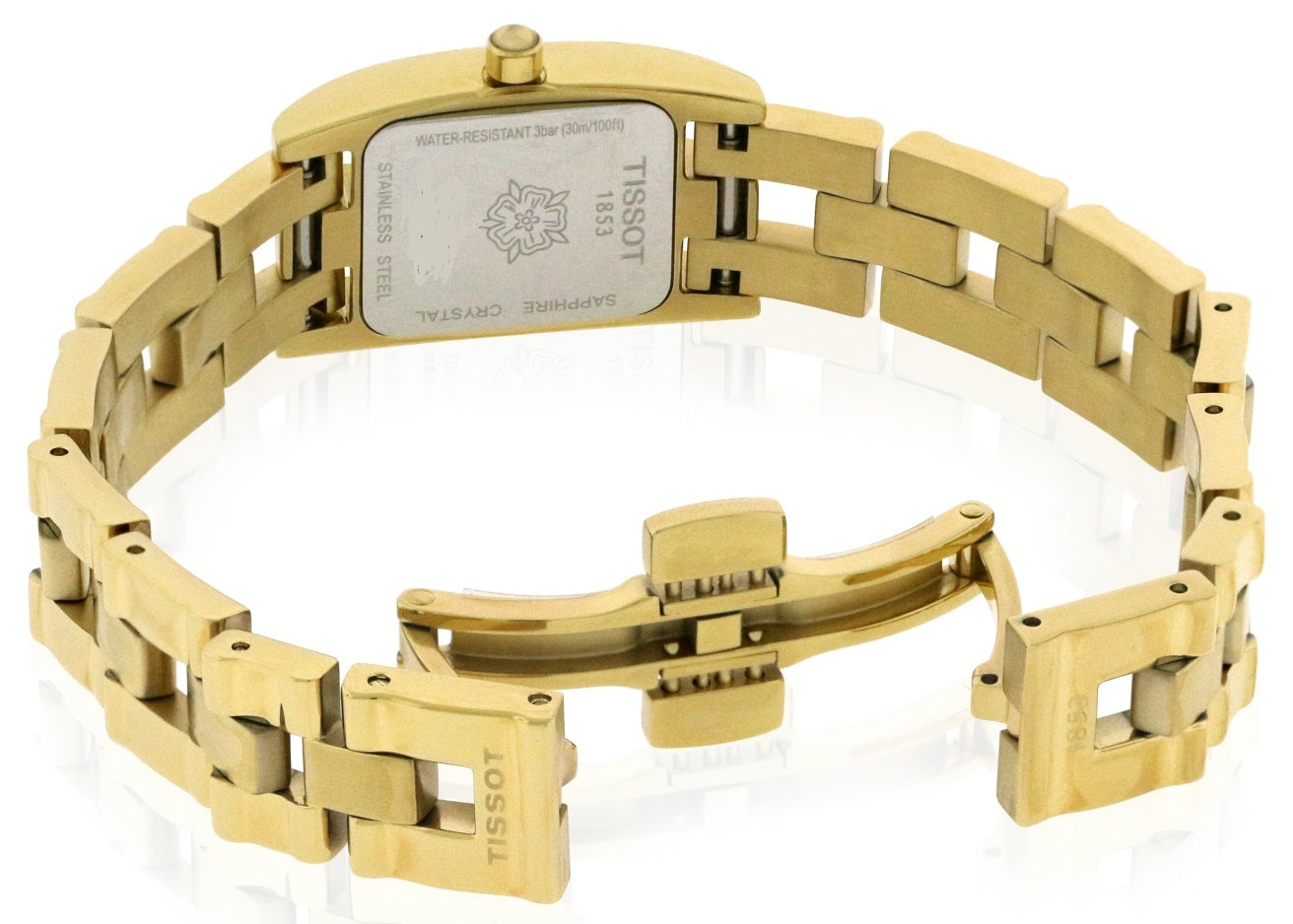 Tissot Swiss Made T-Lady T3 Ladies' MOP Gold Plated Watch T0421093311700 - Diligence1International