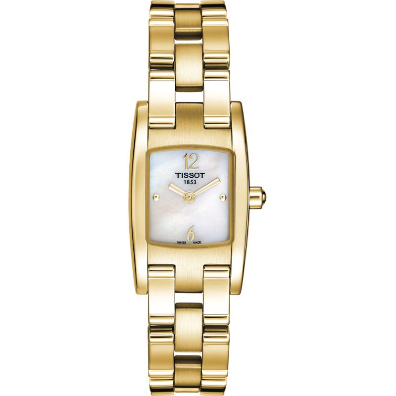 Tissot Swiss Made T Lady T3 Ladies MOP Gold Plated Watch