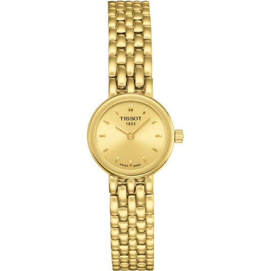 Tissot Swiss Made T-Lady Lovely All Gold Plated Ladies' Watch T0580093302100 - Diligence1International