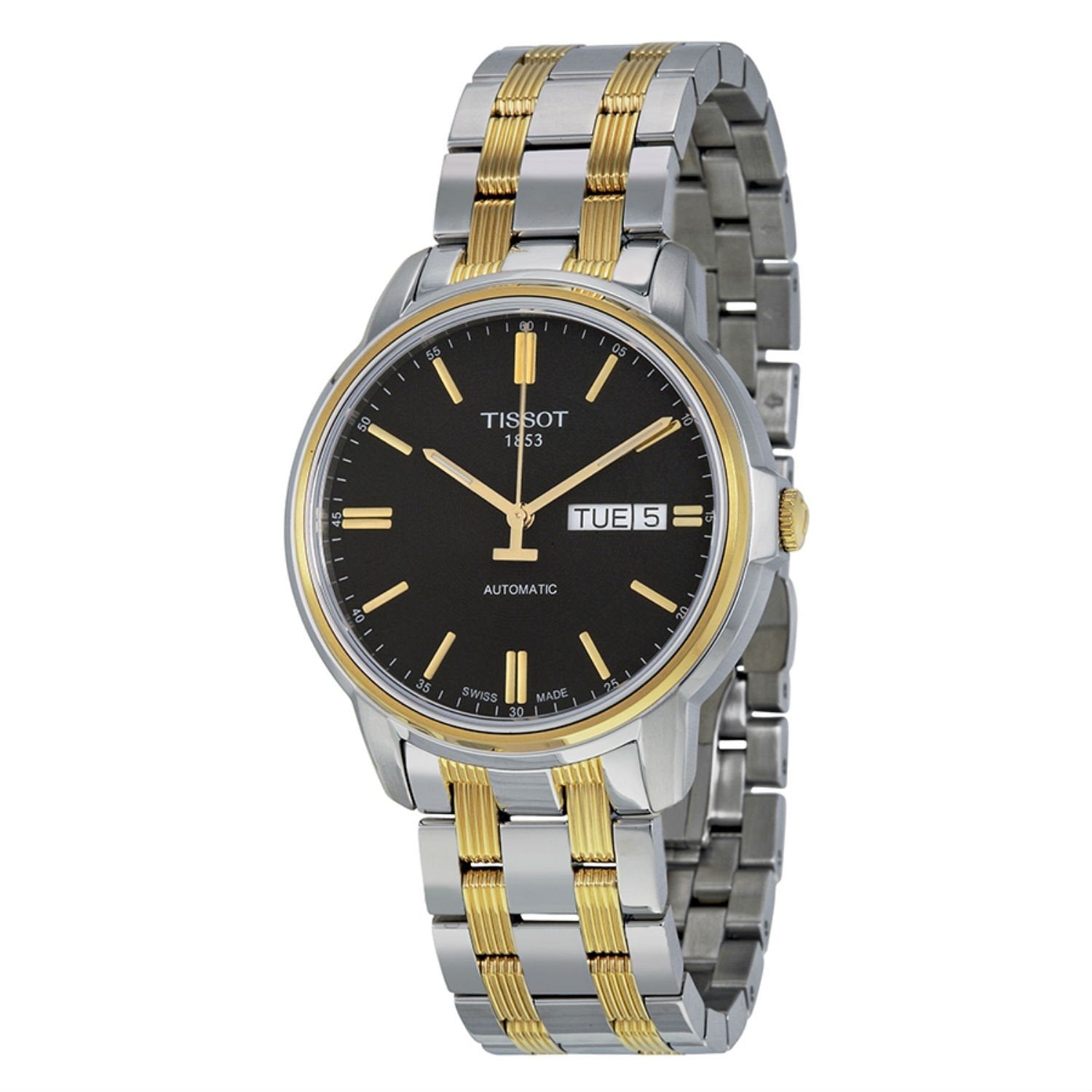 Tissot Swiss Made T-Classic III Automatic 2 Tone Gold Plated Men's Watch T0654302205100 - Diligence1International