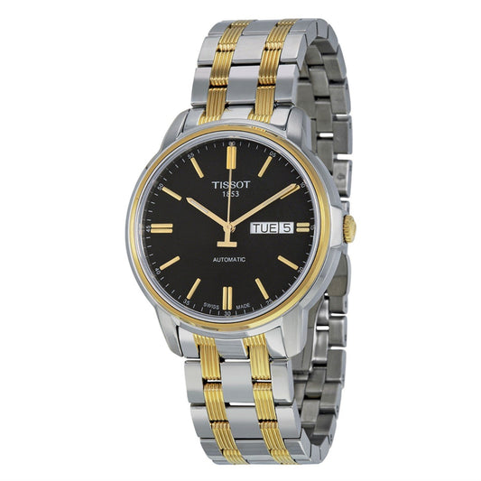 Tissot Swiss Made T-Classic III Automatic 2 Tone Gold Plated Men's Watch T0654302205100 - Diligence1International