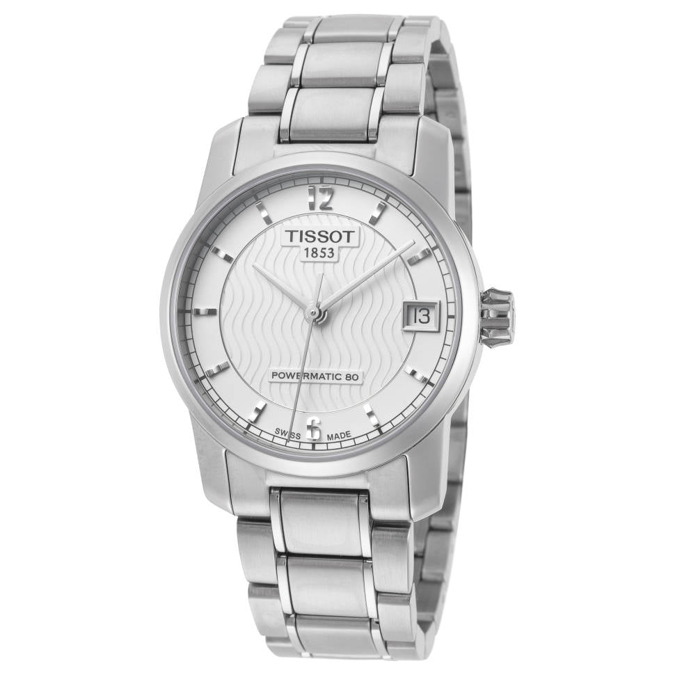 Tissot Swiss Made T-Classic Titanium Automatic Silver Dial Ladies Watch T0872074403700 - Diligence1International