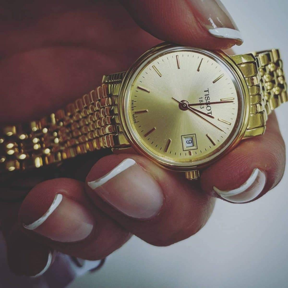 Tissot Swiss Made T-Classic Desire All Gold Plated Ladies' Watch T52.5.281.21 - Diligence1International