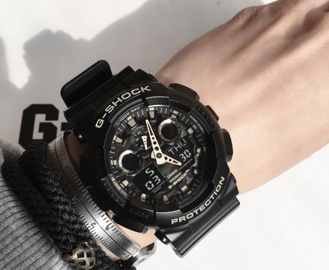 Casio G-Shock Military Grey Camo Camouflage Print Dial Black Watch GA100CF-8ADR - Diligence1International