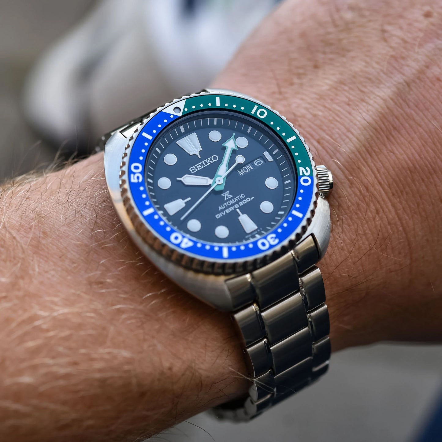 Seiko Special Edition Tropical Lagoon Turtle 200M Men's Watch SRPJ35K1