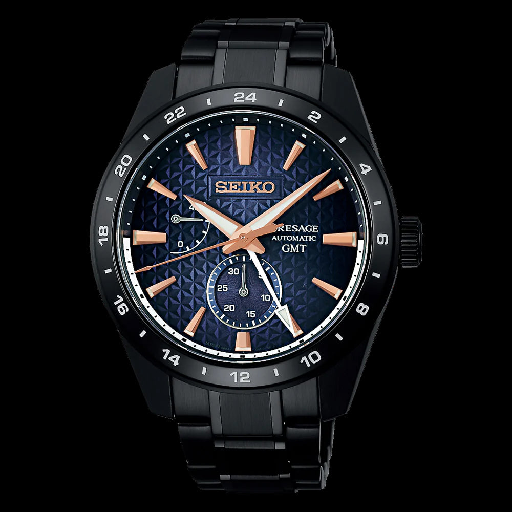 Seiko Presage Sharp Edged Series Limited Edition Akebono GMT Men's Watch SPB361J1