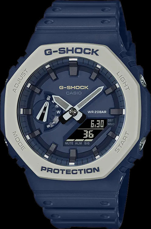 Casio G-Shock Carbon Core Guard Earth Tone Navy Blue AP CasiOak Watch GA2110ET-2ADR - Diligence1International