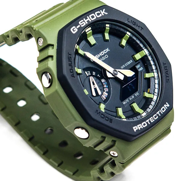 Casio G-Shock Carbon Core Guard Military Green Utility Model AP CasiOak Watch GA2110SU-3ADR - Diligence1International