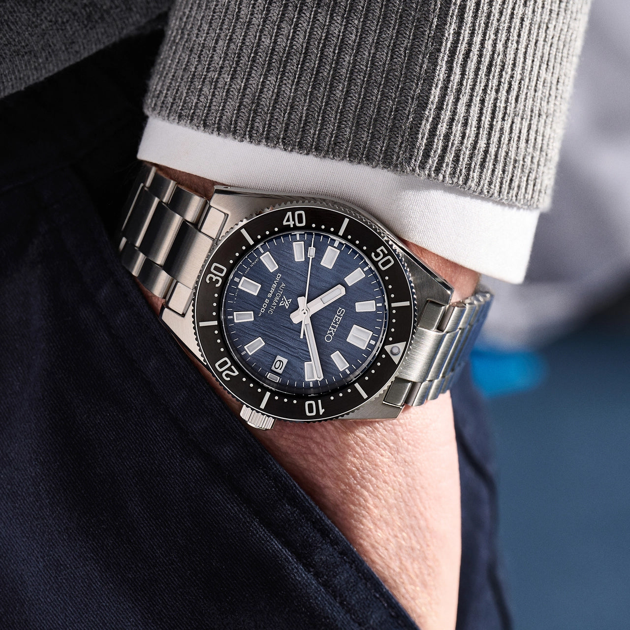 Seiko Prospex 1965 Reissue Blue STO SE 62MAS Diver's Men's Watch SPB297J1
