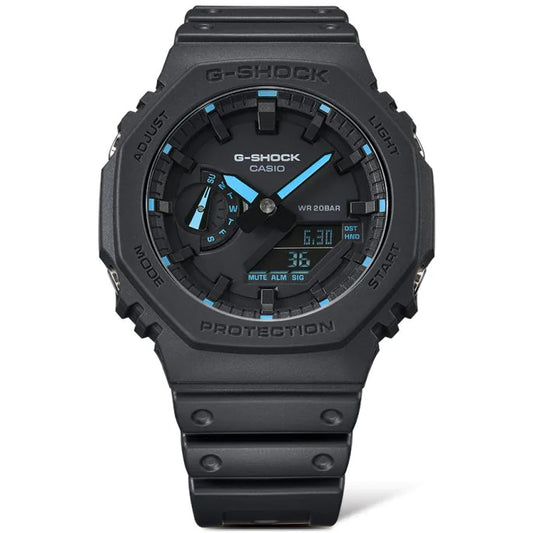 Casio G-Shock Carbon Core Guard Black x Blue AP CasiOak Watch GA2100-1A2DR