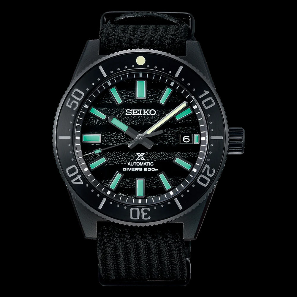 Seiko Prospex Diver's 62MAS Marinemaster Black Series Night LE Men's Seichu Strap Watch SLA067J1