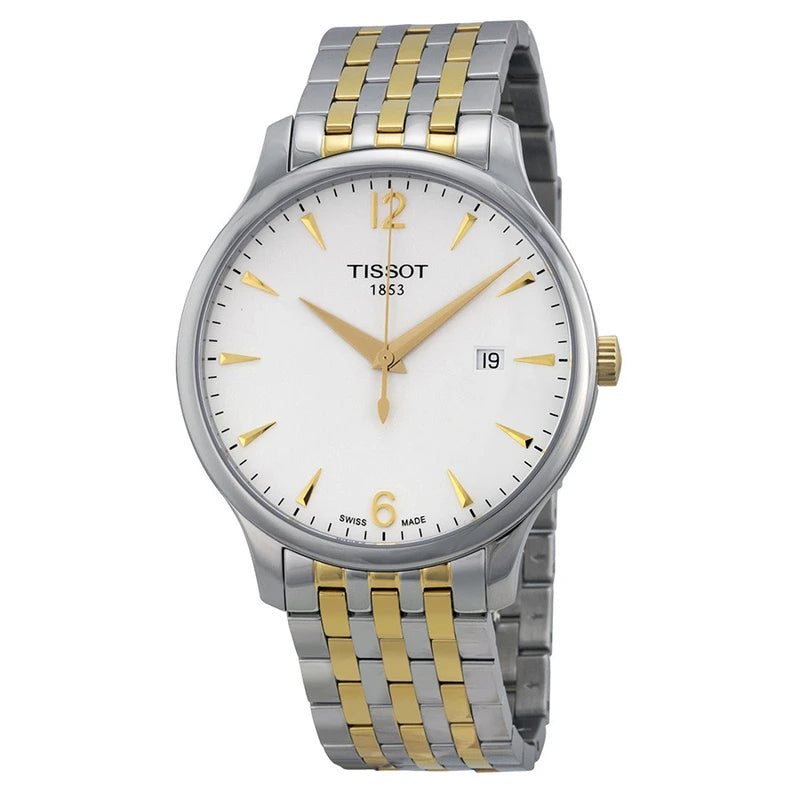 Tissot Swiss Made T-Classic Tradition 2 Tone Gold Plated Men's Watch T0636102203700