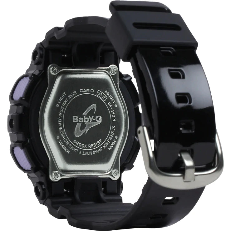 Casio Baby-G BA110 Series Anadigi Pastel Color Black x Pink Dial Watch BA110PL-1ADR