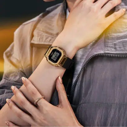 Casio G-Shock Digital Metal-Resin Black x Gold Women's Watch GMS5600GB-1ADR