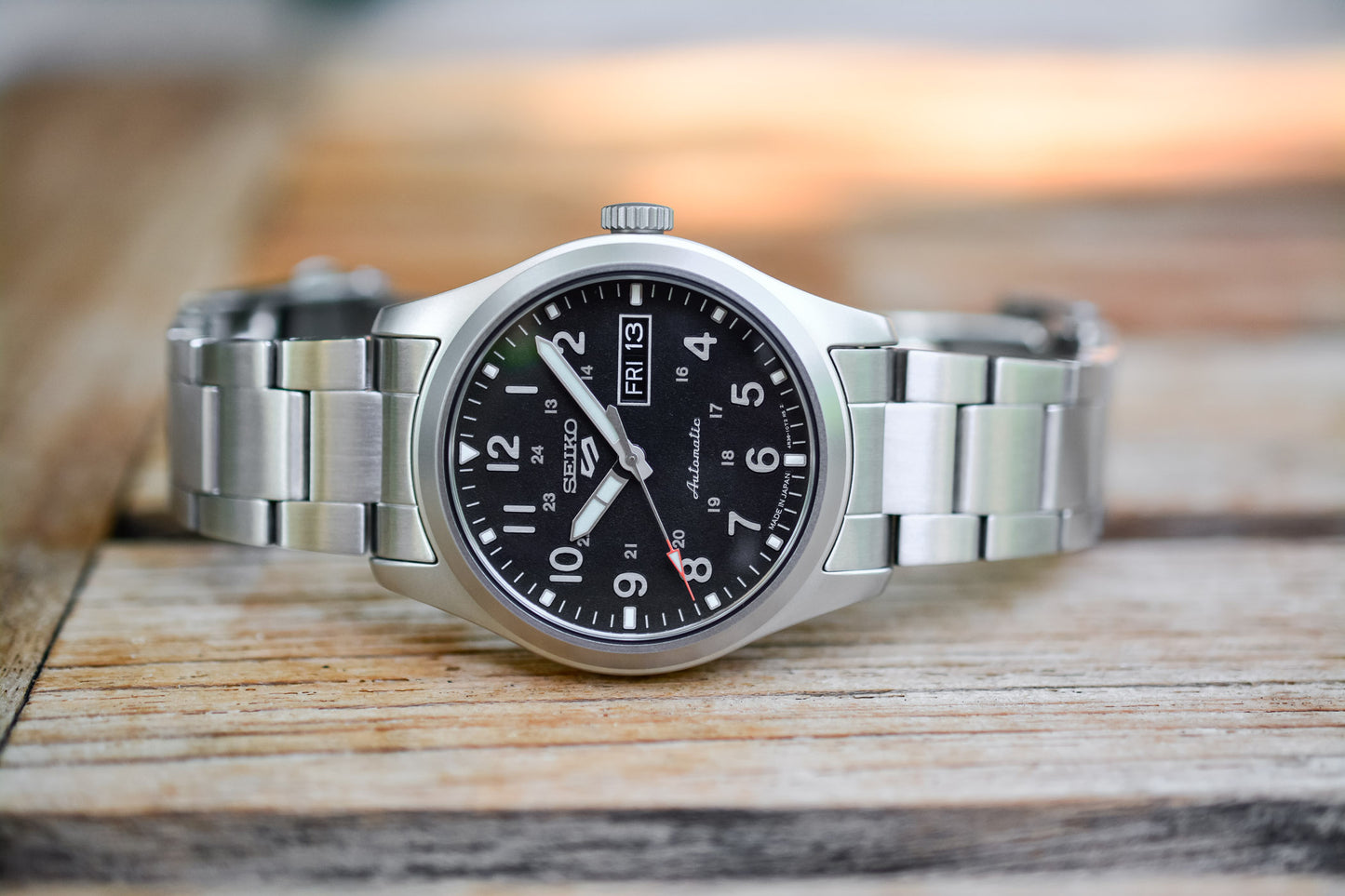 Seiko 5 100M Field Sports Style Black Dial Automatic Watch SRPJ81K1