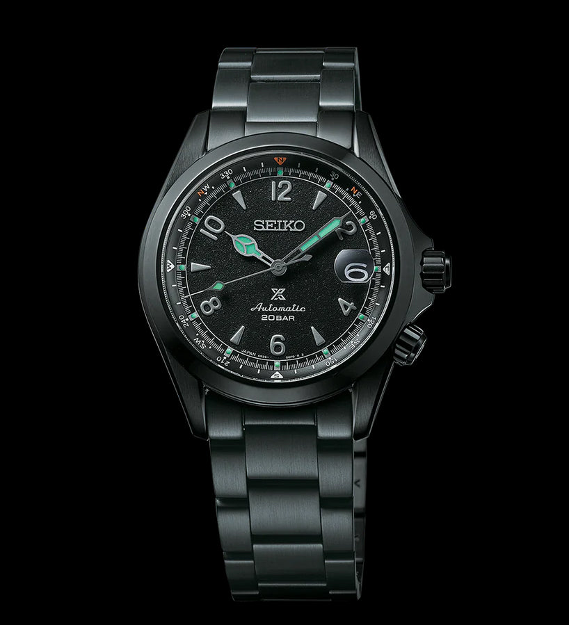 Seiko Prospex LE Alpinist Black Series Night Vision Men's Stainless Watch SPB337J1