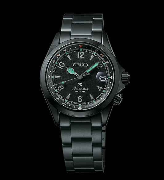 Seiko Prospex LE Alpinist Black Series Night Vision Men's Stainless Watch SPB337J1