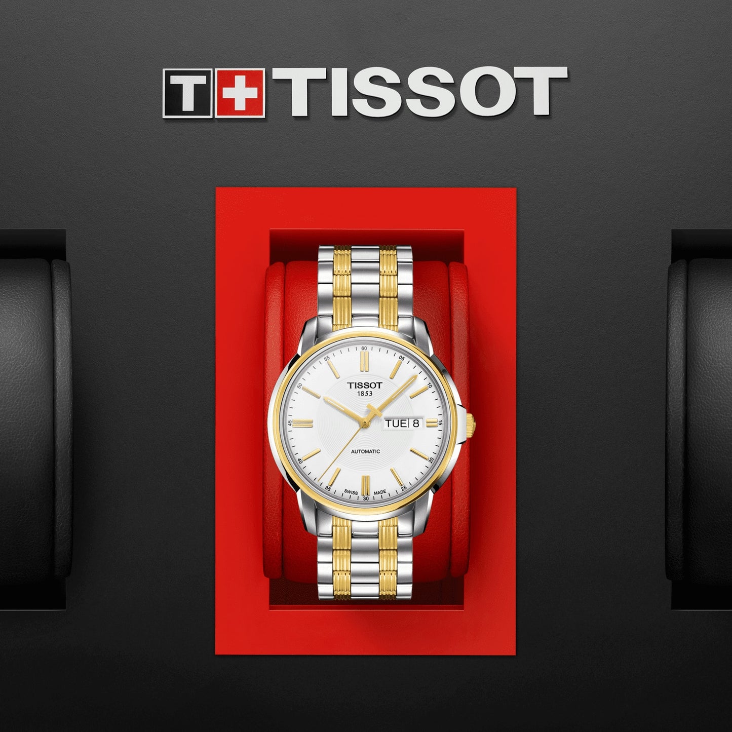 Tissot Swiss Made T-Classic III Automatic 2 Tone Gold Plated Men's Watch T0654302203100