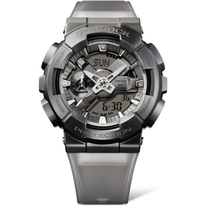 Casio G-Shock Metal Covered Midnight Fog Series Analog-Digital Grey Watch GM110MF-1ADR