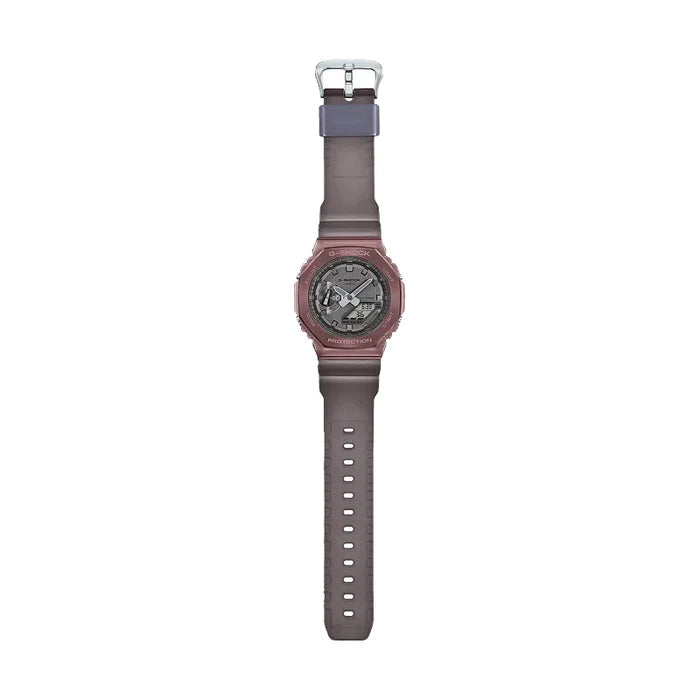 Casio G-Shock Carbon Core Guard Midnight Fog Ion Brown AP CasiOak Men's Metal Case Watch GM2100MF-5ADR