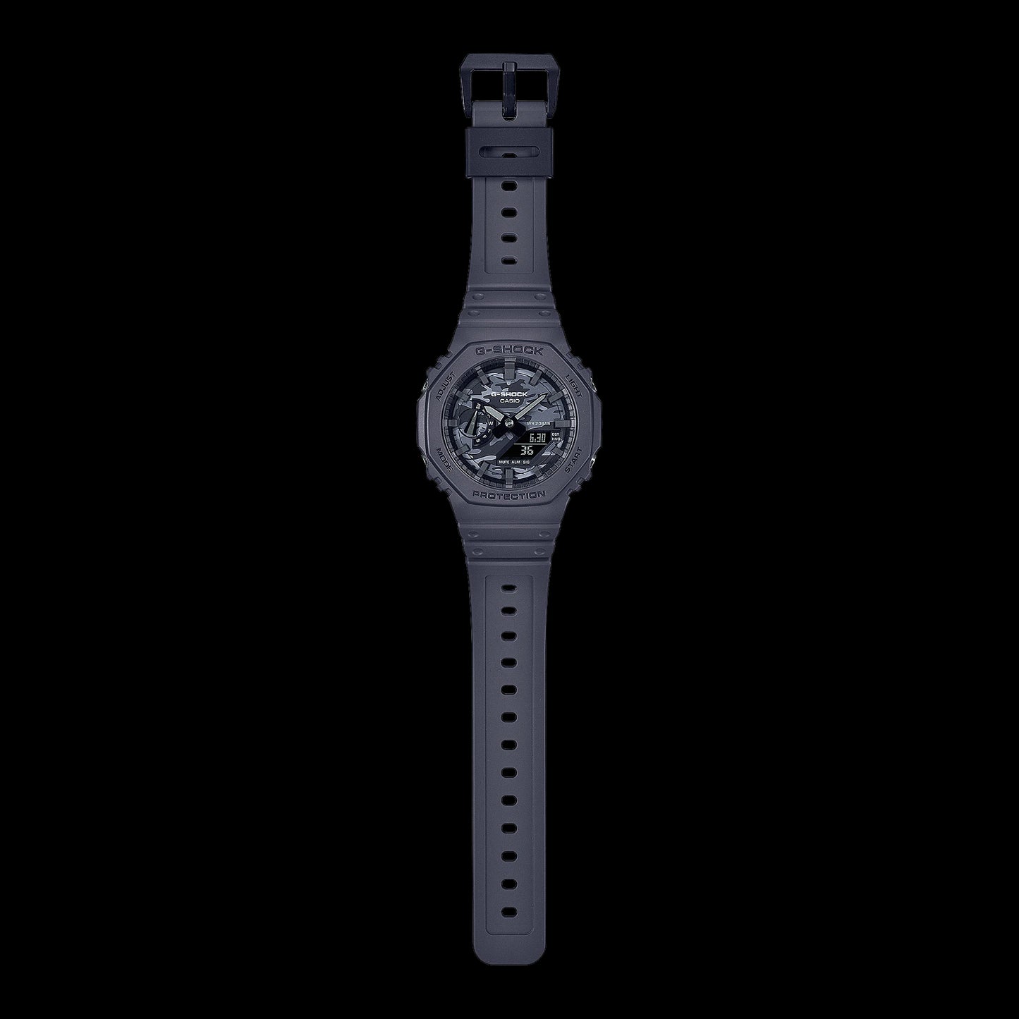Casio G-Shock Carbon Core Guard Camo Black Dial AP CasiOak Watch GA2100CA-8ADR