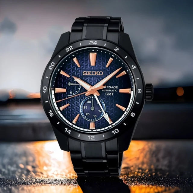 Seiko Presage Sharp Edged Series Limited Edition Akebono GMT Men's Watch SPB361J1